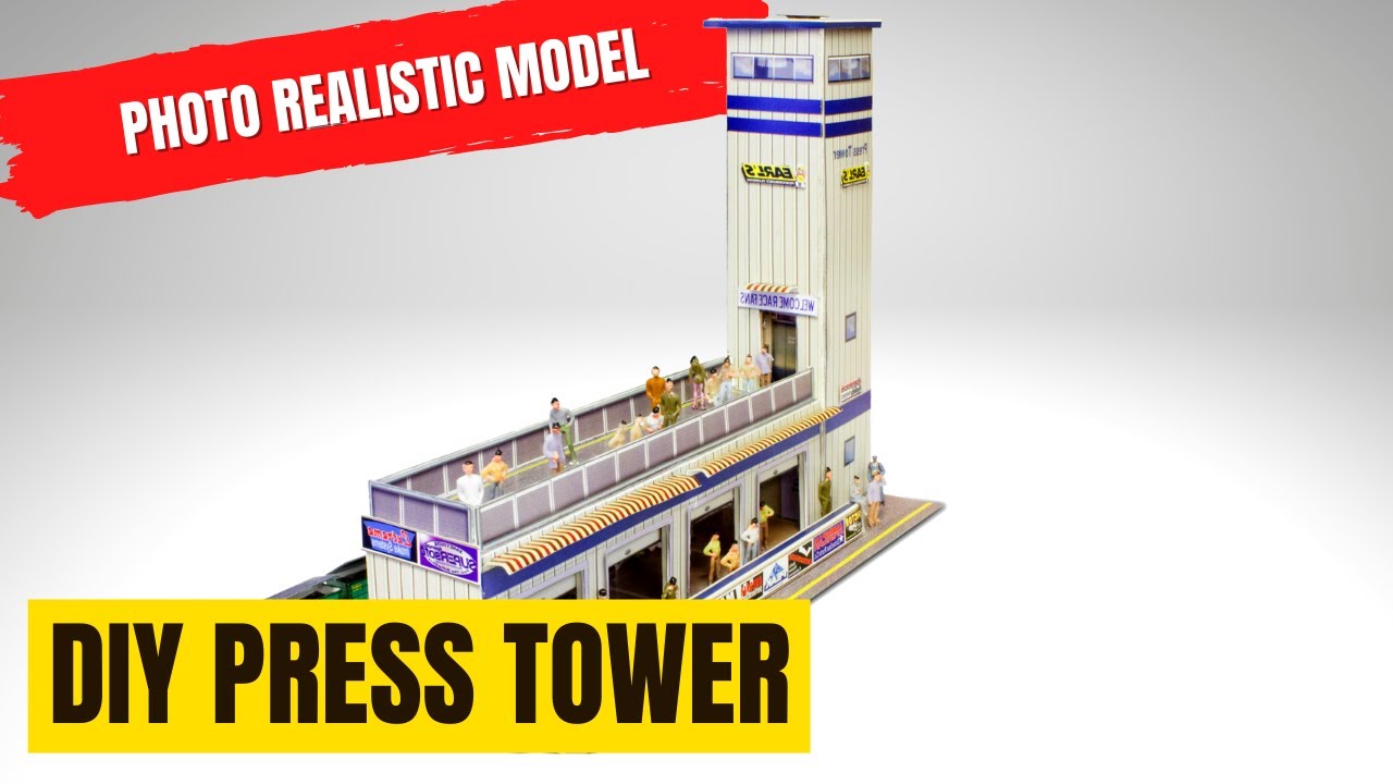 1/64 Scale Photo Real Press Tower Diorama Model Building Tutorial