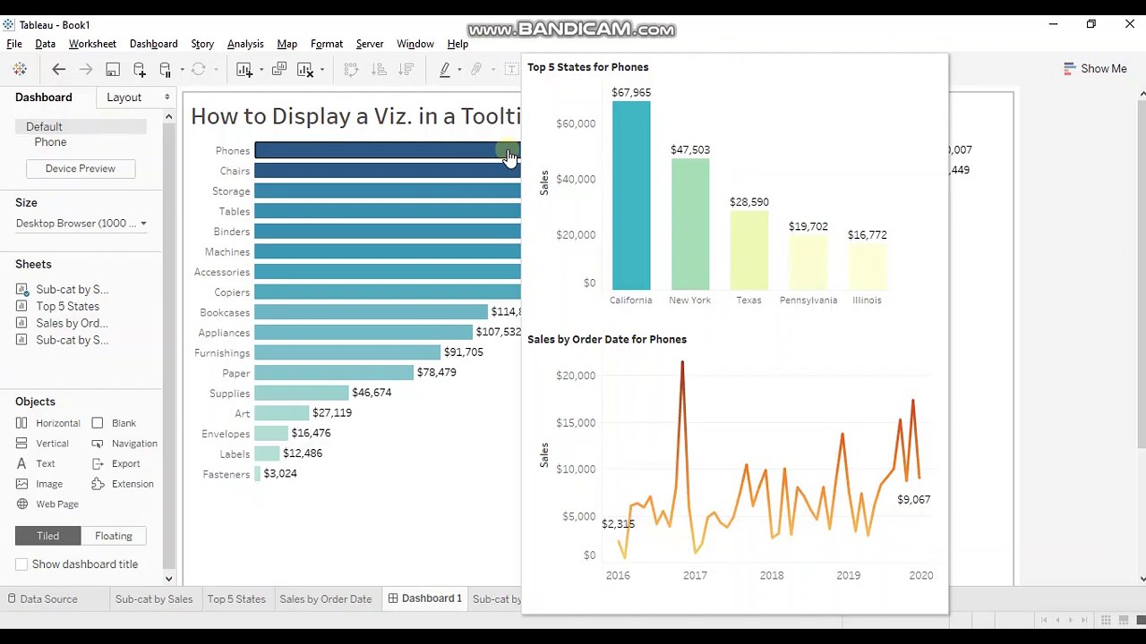 How to add a Viz. in Tooltip? | Tooltip Tips & Tricks | Tableau Interview Question