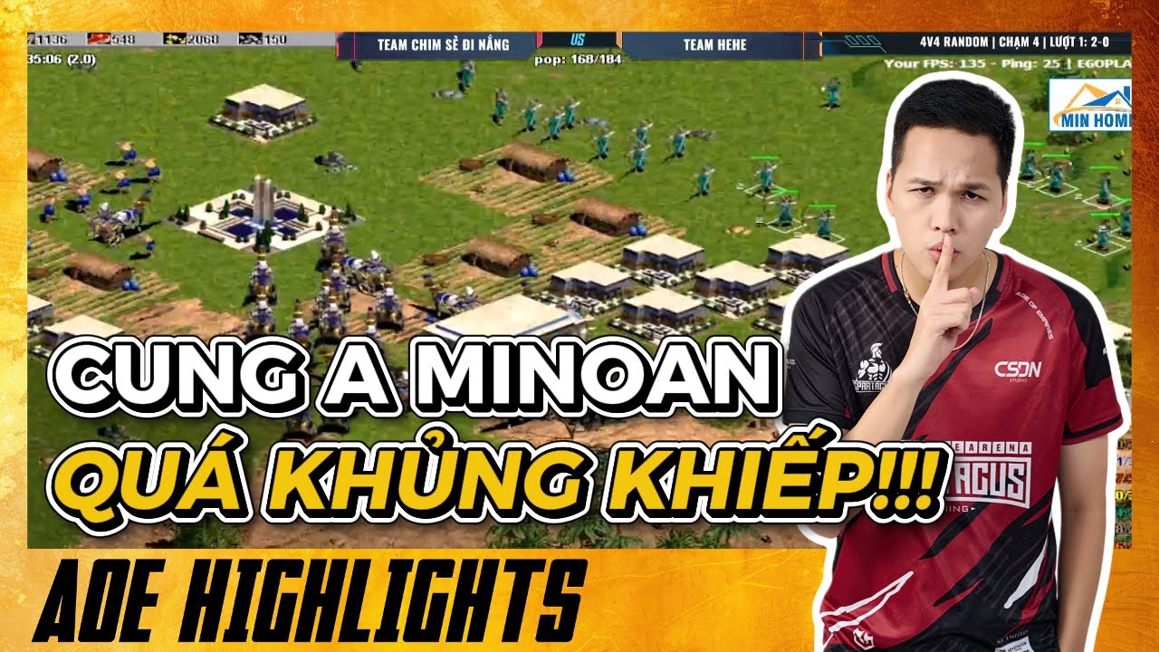 ĐỈNH CAO CUNG A MINOAN - Chim Sẻ Đi Nắng vẫn C&Acirc;N BẢN ĐỒ... | AoE Highlights #aoe