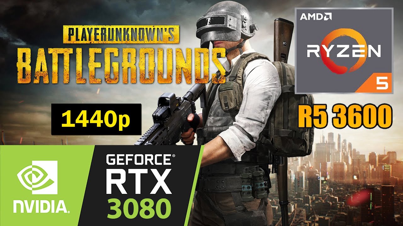 PUBG | Nvidia RTX 3080 | Ryzen 5 3600 | 1440p PC Gameplay Benchmarks