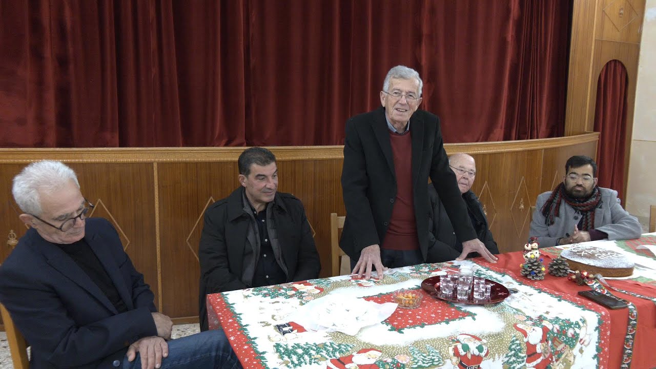 Άνω Σύρος 17-1-2026 Η κοπή της Πρωτοχρονιάτικης πίτας της Δημοτικής Κοινότητας Άνω Σύρου.