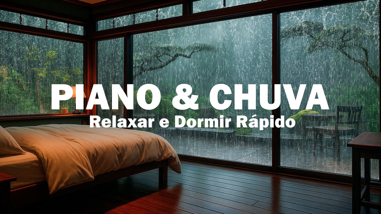 Música Relaxante para Dormir – Adormeça no Silêncio da Floresta Chuvosa con Piano Terapêutico