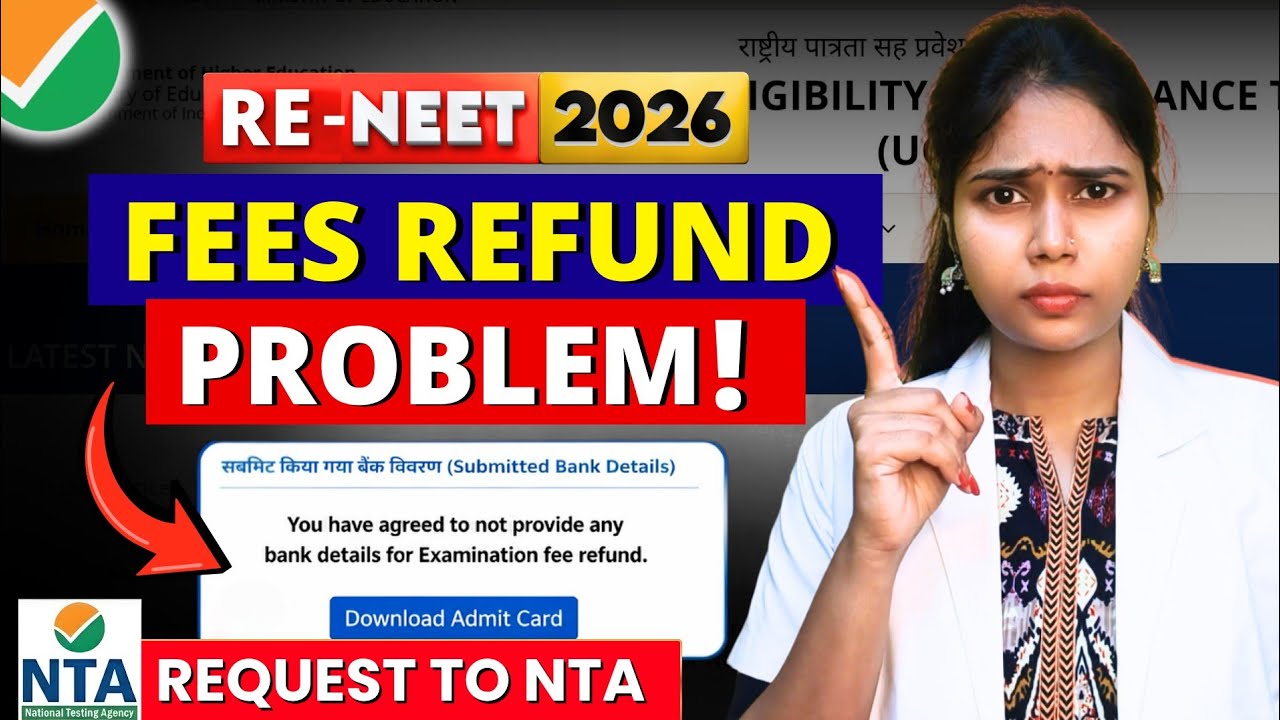 RE-NEET Fees Refund Problem😢 How to Fix this Issue✅ #neet2026 #neet #update