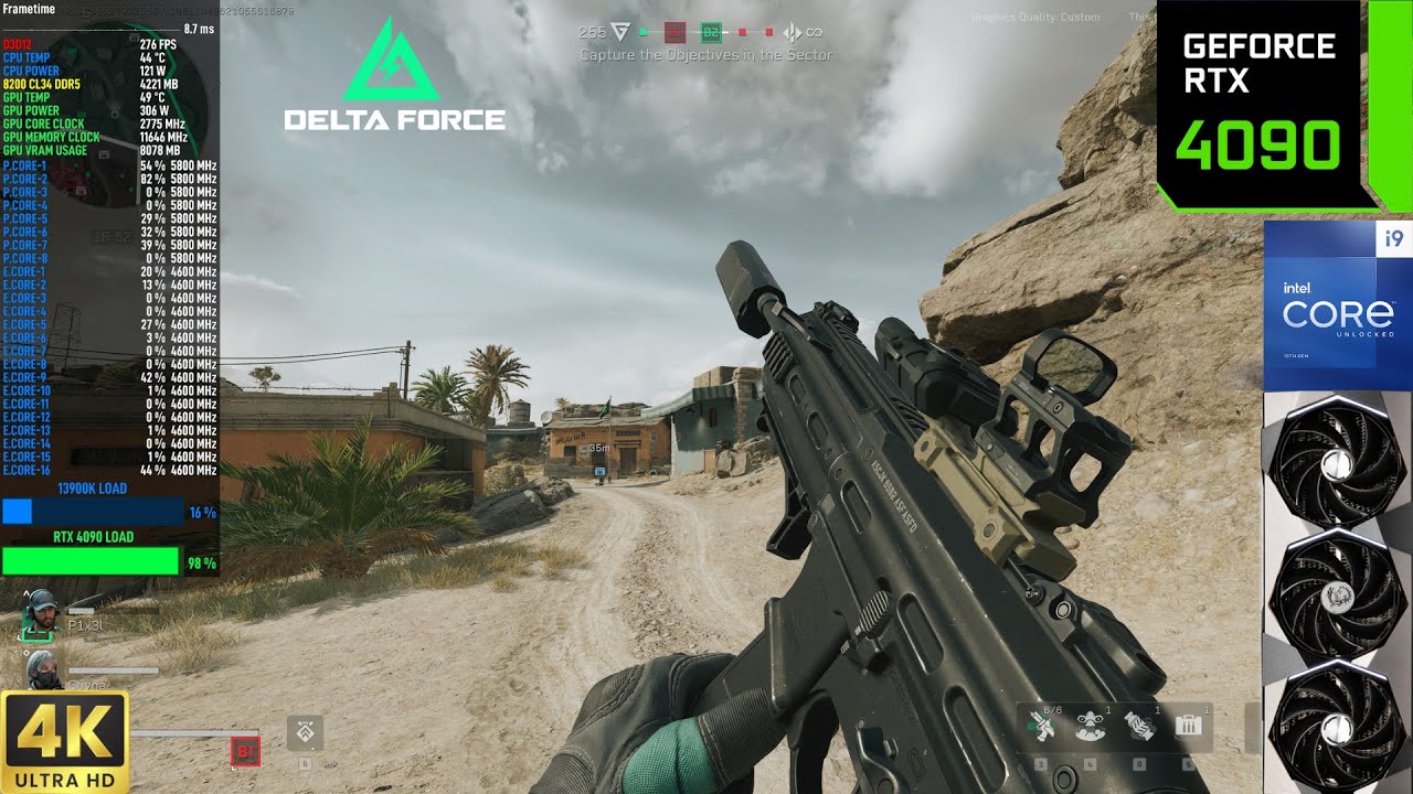 Delta Force Demo - 4K DLSS Low Settings | RTX 4090 | 13900K