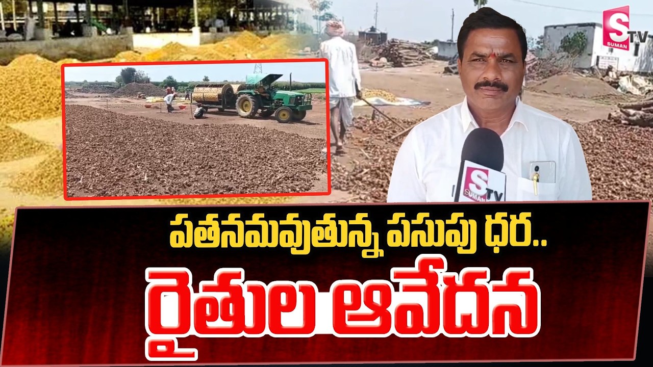 పతనమవుతున్న పసుపు ధర.. పసుపు రైతుల ఆవేదన | Turmeric Farmers Face Problems to Sell Their Crop