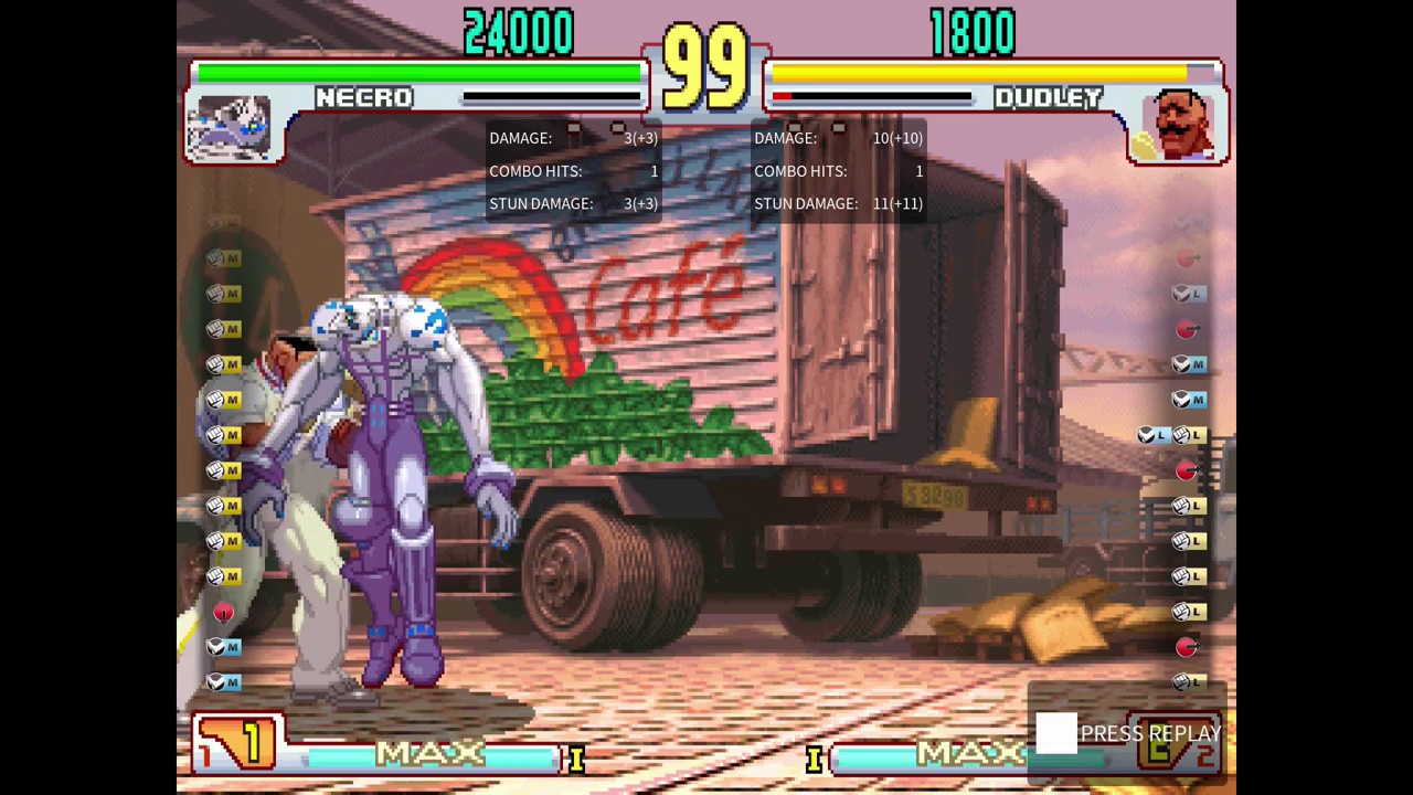 SF3: 3rd Strike (30th Anniversary) - Dudley Necro Glitch Test