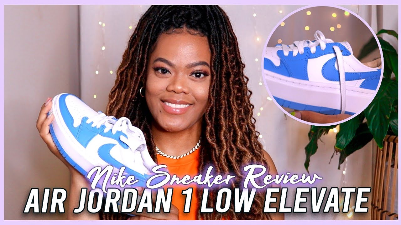 NIKE AIR JORDAN 1 ELEVATE LOW - UNIVERSITY BLUE SHOE UNBOXING & REVIEW