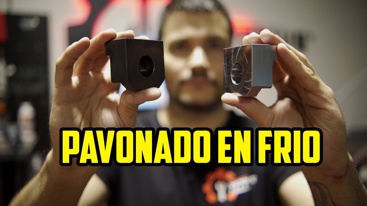 ¡PAVONANDO ACERO! 👨‍🔬🧪Se vuelve NEGRO y ANTIOXIDO #cnc #mecanizado #coldblue