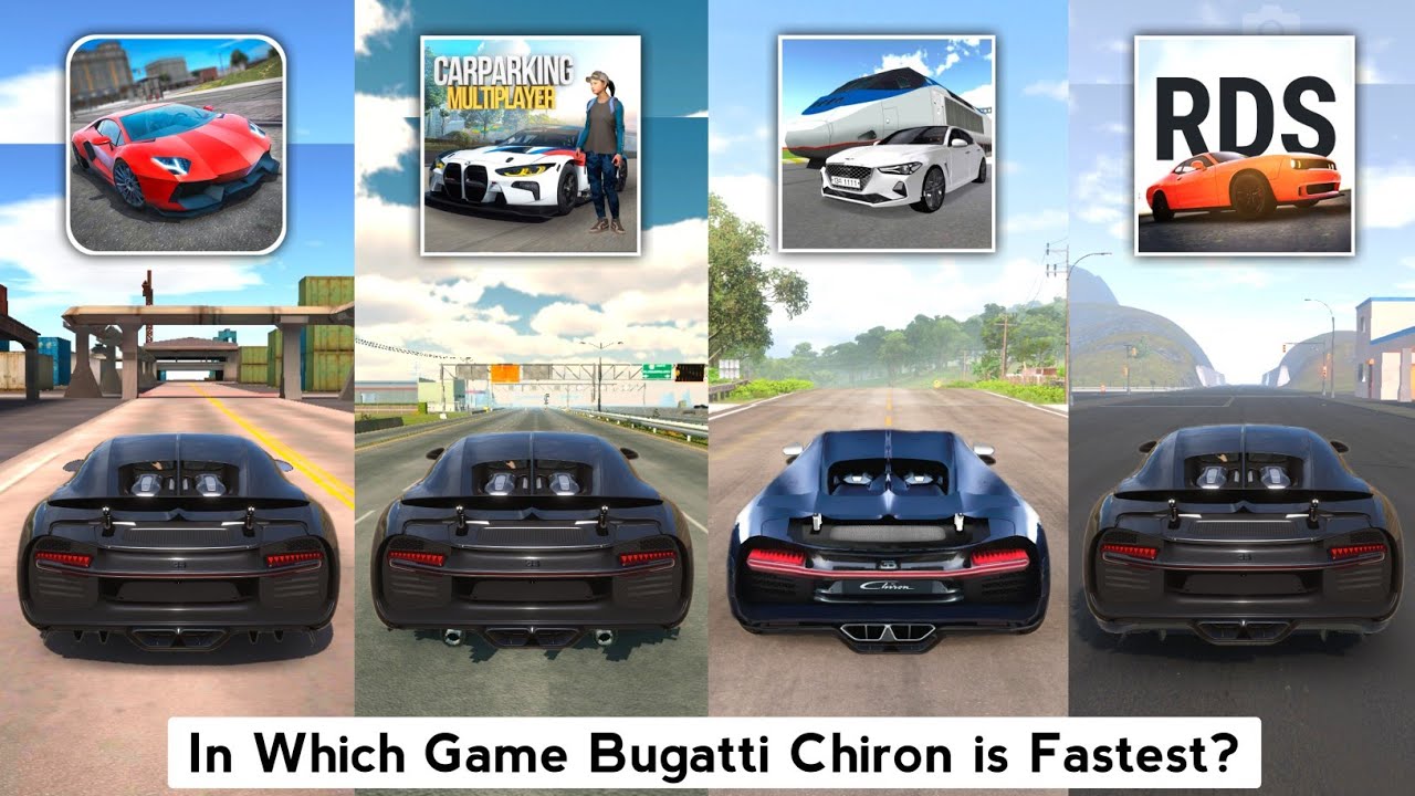 Bugatti Chiron Top Speed in Car Parking Multiplayer, 3D Driving, Ultimate Car, Real Driving School