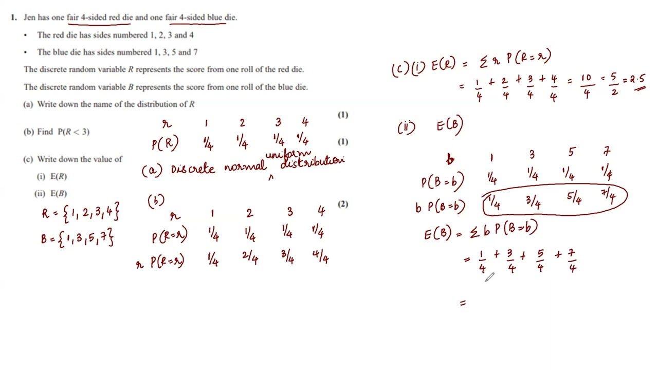 Jan 2025, WST01/01, S1, Q1, #discretemathematics #randomvariables #statistics #pearsonedexcel