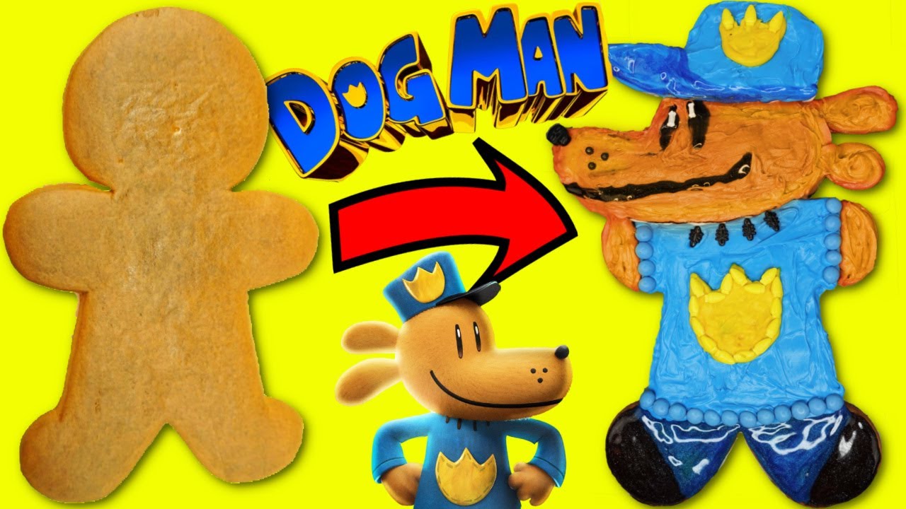 Dog Man Movie DreamWorks Gingerbread Man Cookie Decoration DIY