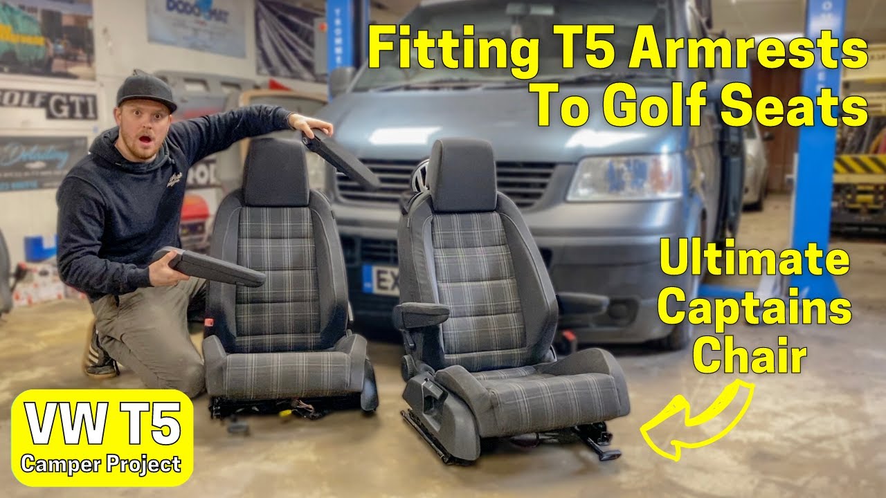 Установка подлокотников T5 на сиденья Golf — проект VW T5 Camper