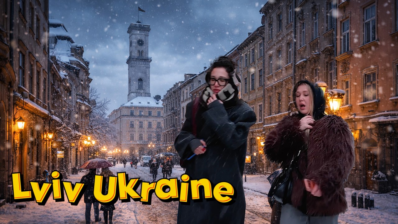 Це Точно Весна на Носі? Буря в Центрі Львова! Зима Не Хоче Відступати
