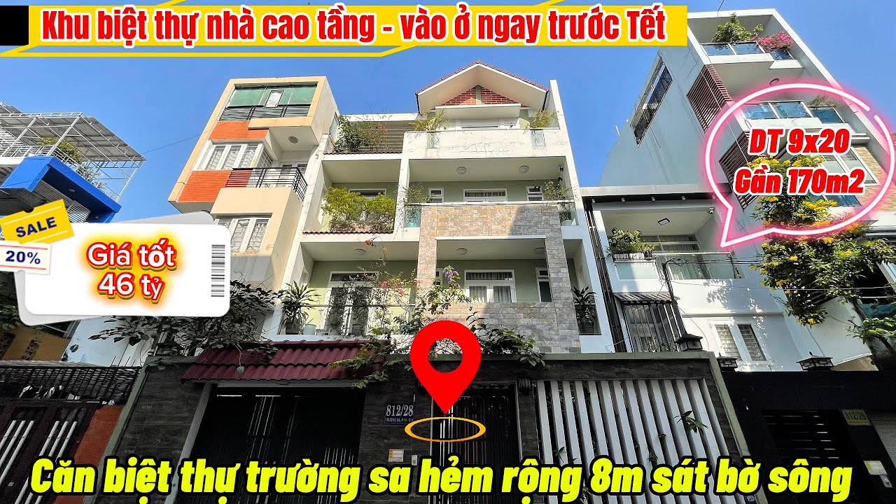 BIệt Thự Hẻm Xe Hơi Trường Sa Quận 3 | DT 9x20 179m² – 4 Tầng | Giá Chốt 46 Tỷ | Gần Q1