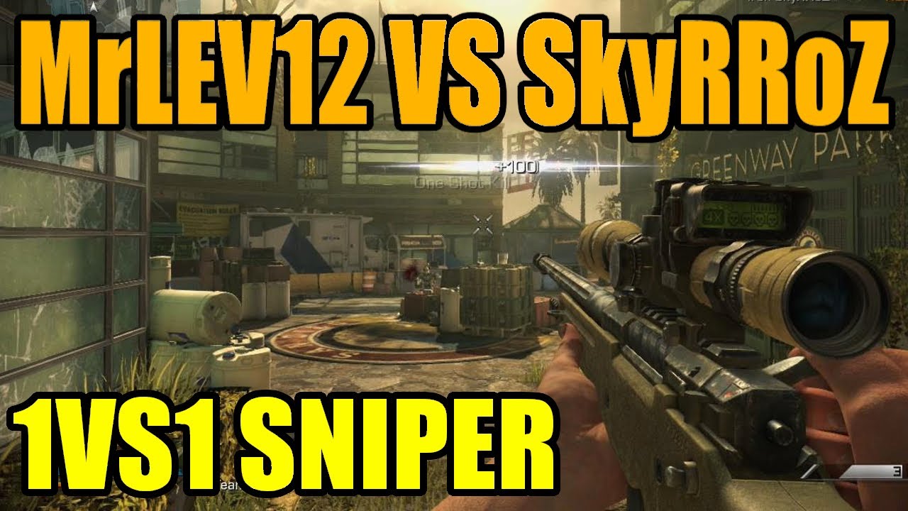 MrLEV12 VS SkyRRoZ | 1vs1 Sniper sur Ghosts | La revanche !