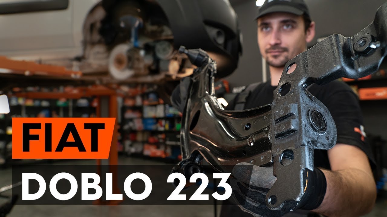 How to change front suspension arm / front control arm on FIAT DOBLO 1 223 [TUTORIAL AUTODOC]