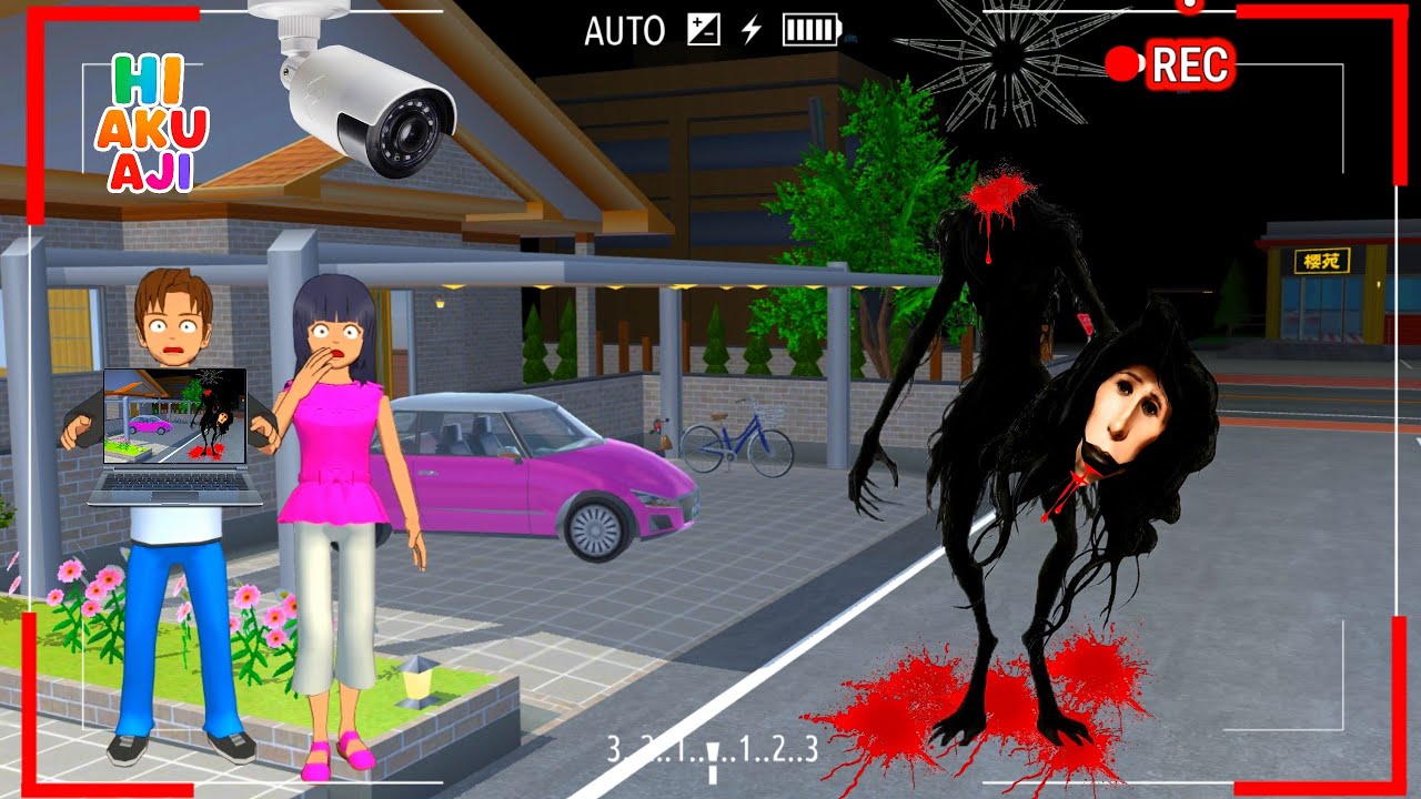Yuta Mio Panik CCTV Merekam Hantu KEPALA BUNTUNG TOR MONITOR KETUA Di Depan Rumah😱| Sakura