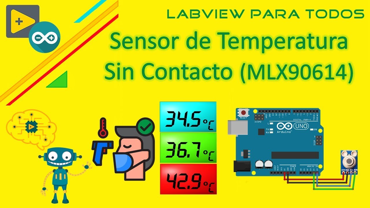 Sensor de Temperatura Infrarrojo MLX90614 // Medidor de temperatura sin contacto