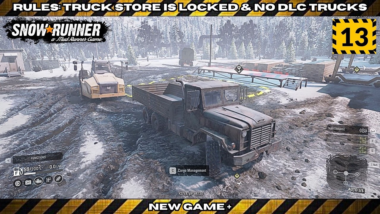 SnowRunner - ANK MK38 & Caterpillar 745C at Once - Walkthrough - Ep.13