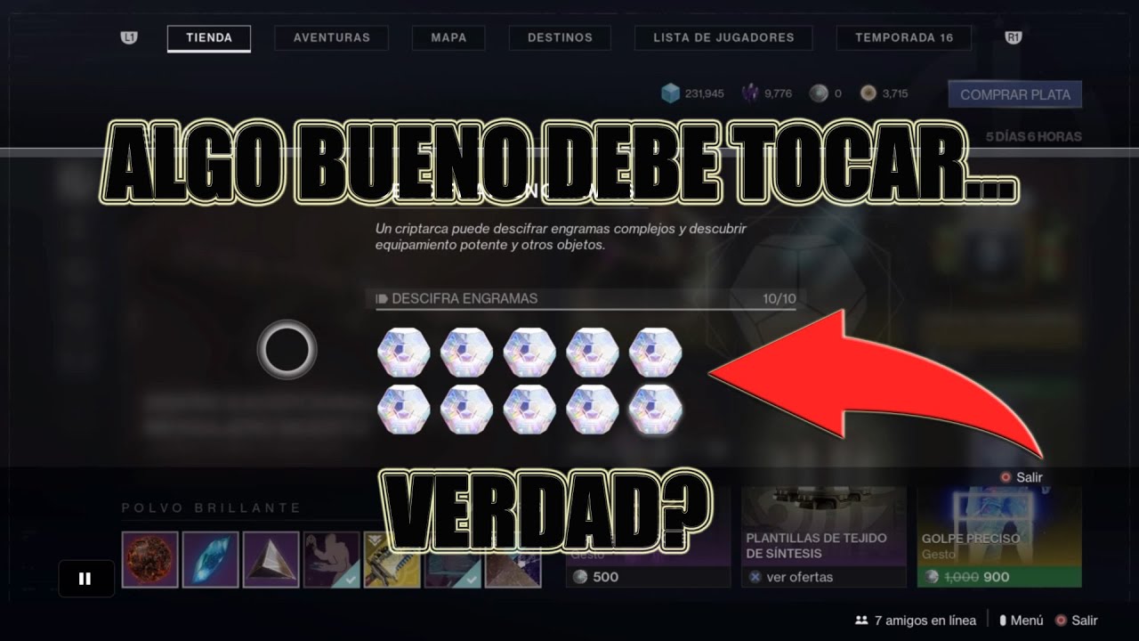 Abriendo 10 engramas de Eververso - Reina bruja - Destiny 2