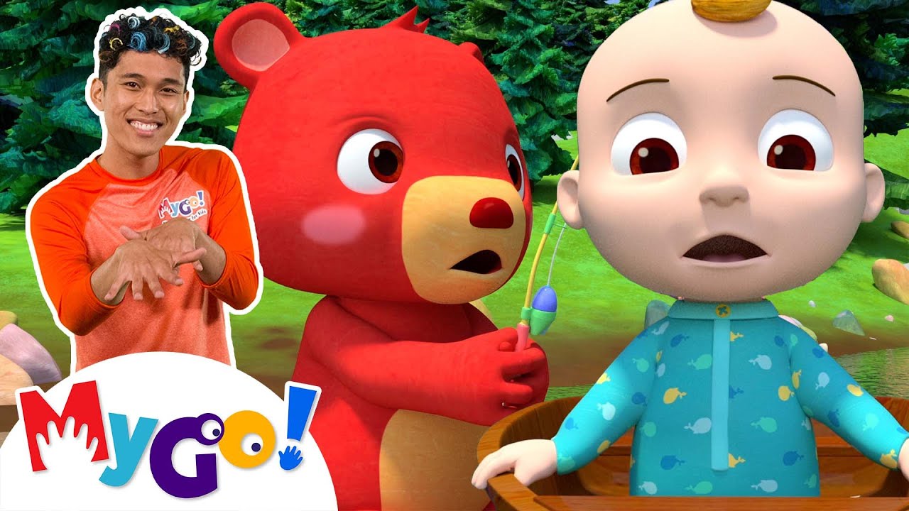 Row, Row, Row Your Boat V1 | CoComelon Nursery Rhymes & Kids Songs | MyGo! Sign Language For Kids