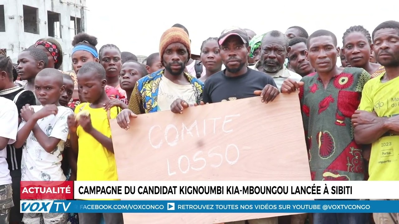 Campagne du candidat Kignoumbi Kia Mboungou lancée à Sibiti