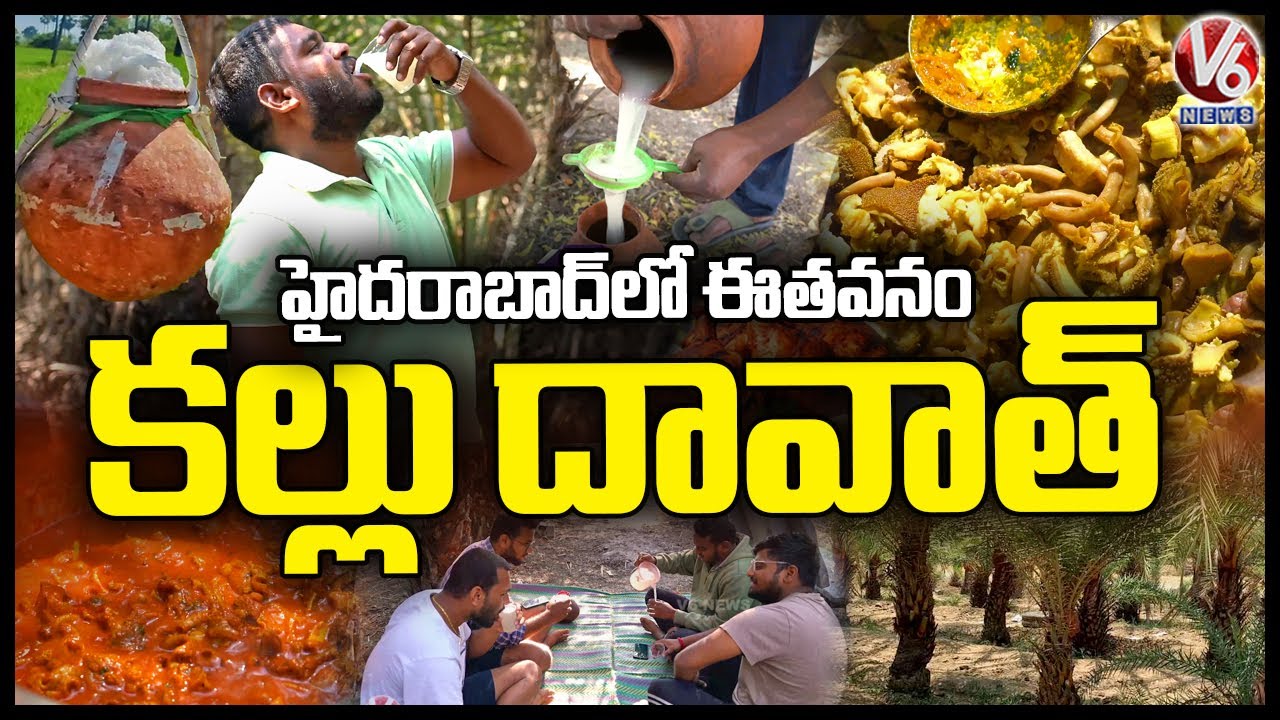 Eetha Vanam In Yenkapally Village, Rangareddy District | Taste Eetha Kallu | V6 News