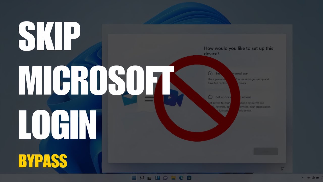 How to Bypass Microsoft Account in Windows 11 Without Microsoft Account Using Local Account