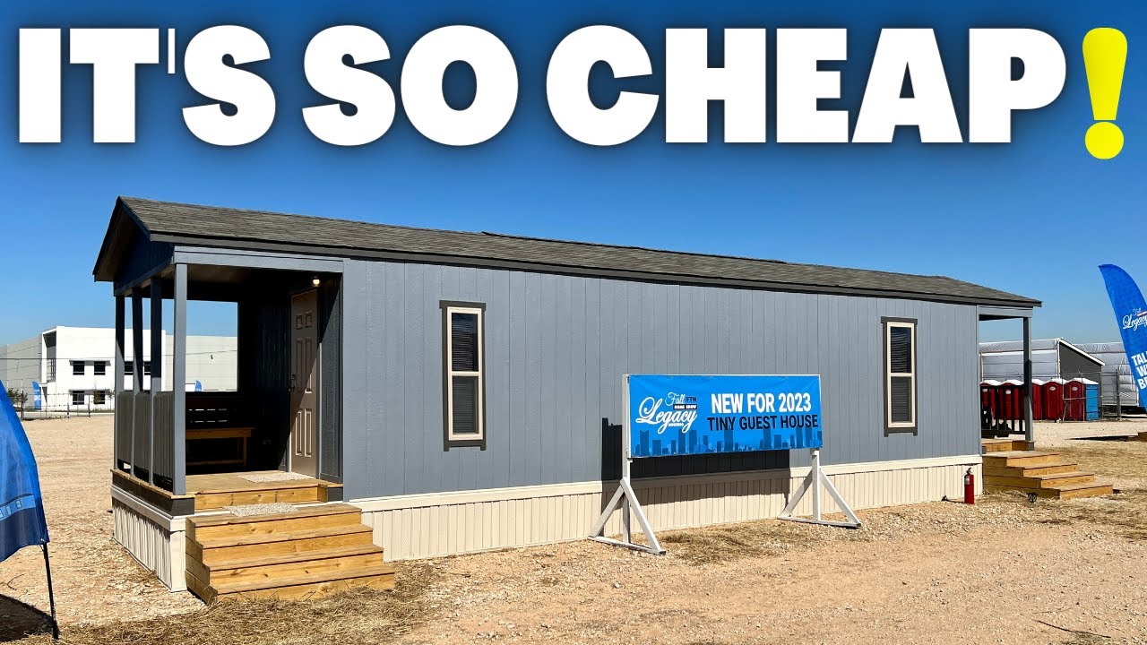 Let's just say I sure DON'T tour mobile homes like this EVERYDAY! Small Prefab Tiny House Tour