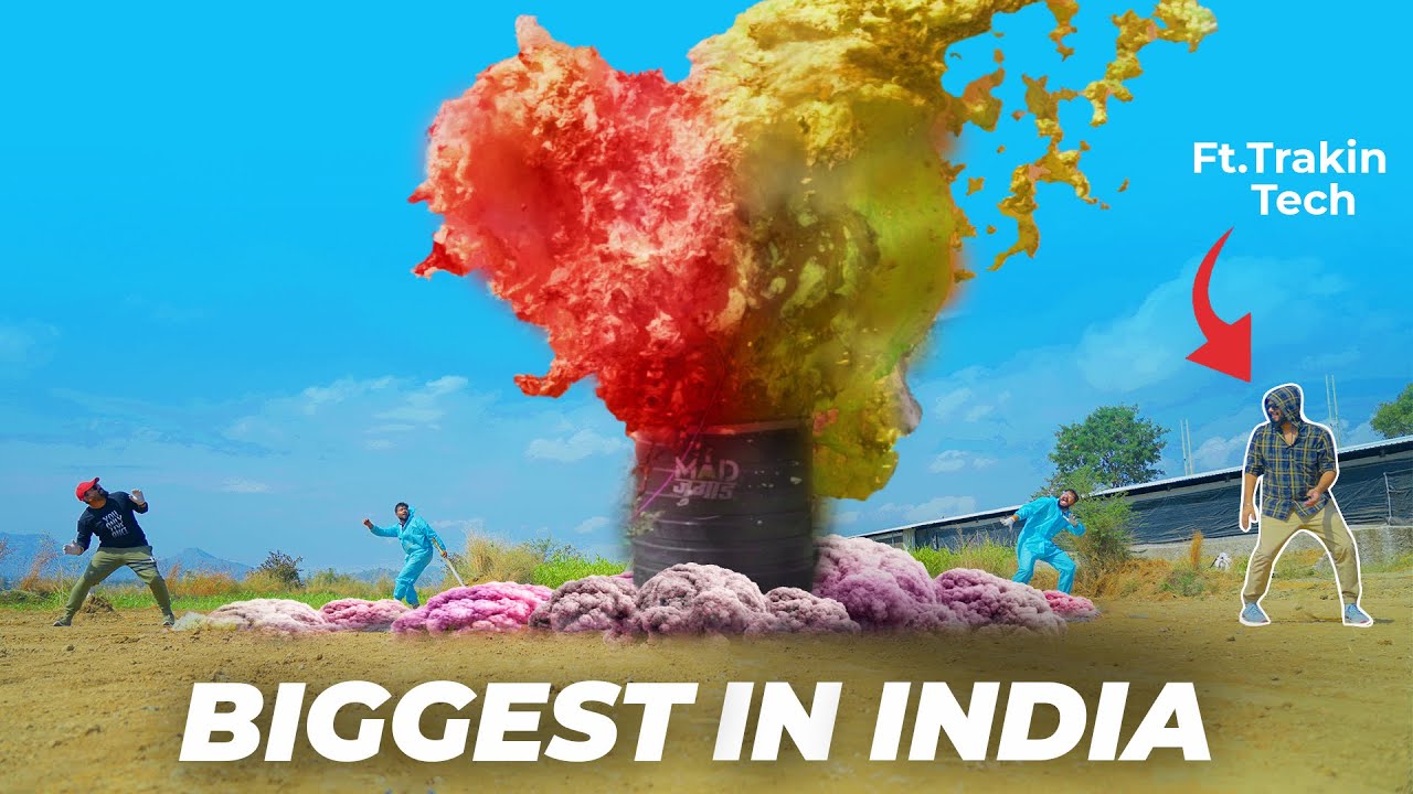 OMG! India's Biggest Elephant Toothpaste?! 😮 Feat Trakin Tech