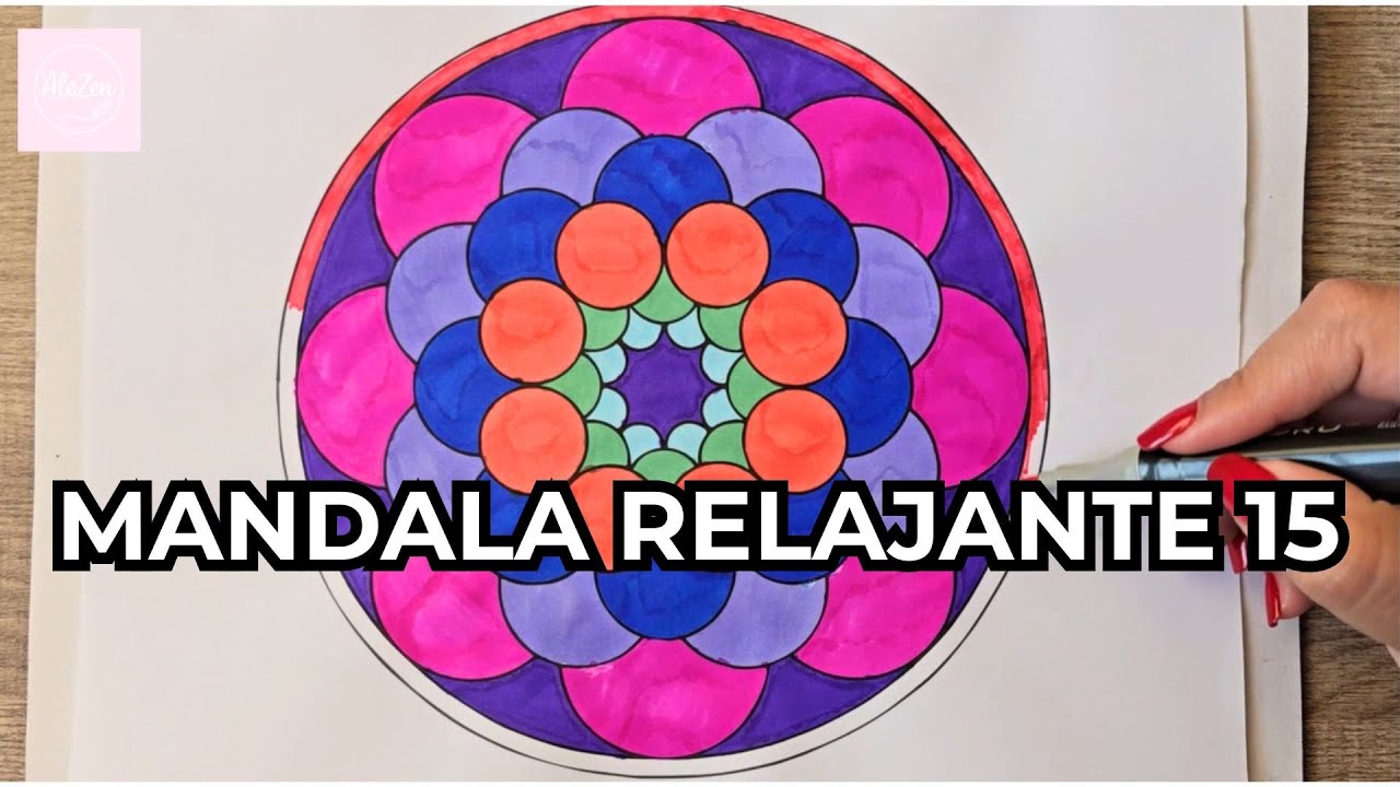 Mandala relajante 15 | Música suave y colores