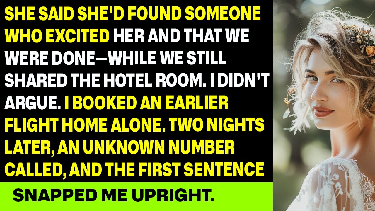 She said, “I’ve found someone who excites me. This trip is over,” while I stayed silent