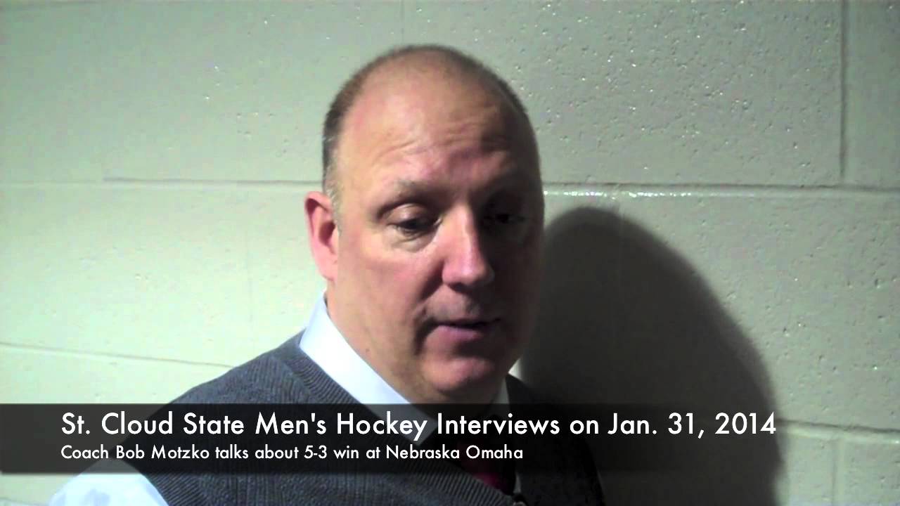 St. Cloud State Men's Hockey Bob Motzko Interview on Jan. 31, 2014