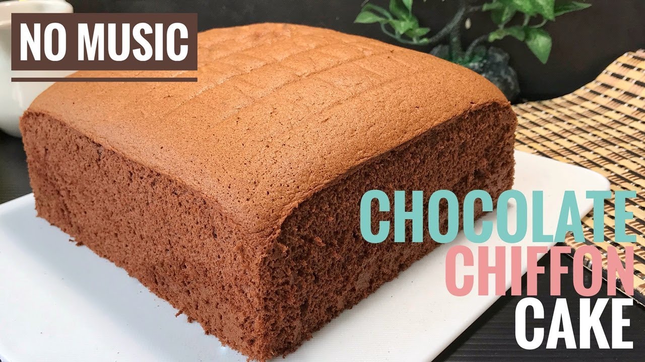 Chocolate Chiffon Cake Recipes | Cooking ASMR