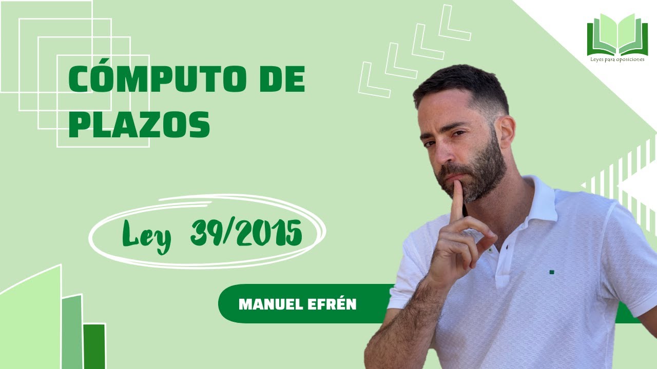 Cómputo de plazos Ley 39