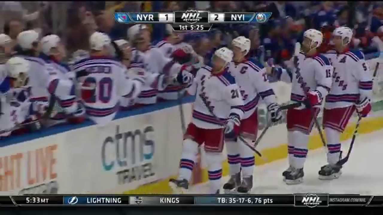 Game #838 New York Rangers @ New York Islanders 6-5 Highlights (16.02.2015)