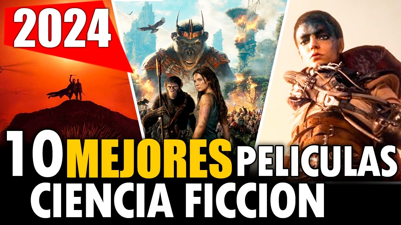 10 Mejores PEL&Iacute;CULAS de CIENCIA FICCI&Oacute;N 2024! (Netflix, HBO MAX, CINE)