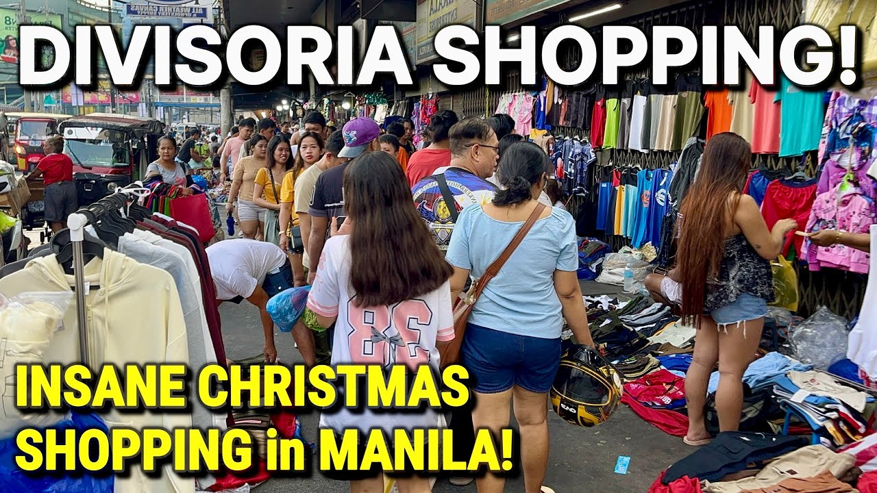 INSANE Christmas Crowd! 🇵🇭 DIVISORIA SHOPPING TOUR in Manila – Philippines’ Biggest Market 2025