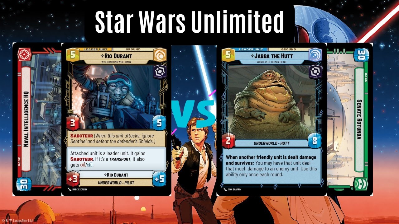 Рио Ред против Джаббы (SEC) Грин | Локальный геймплей Star Wars Unlimited