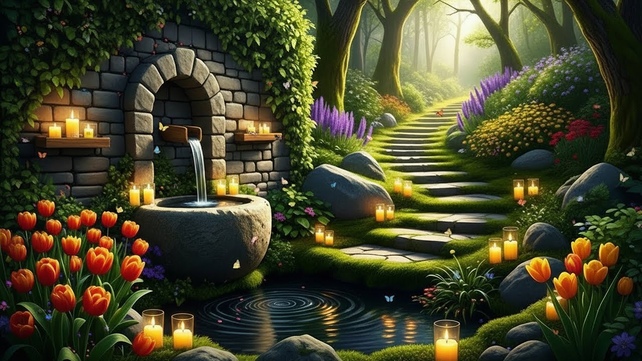 Serene Fantasy Garden 🌼 Deep Relaxing Music for Sleep, Calm Mind & Positive Energy