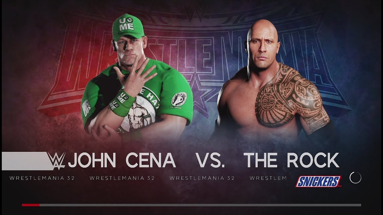 WWE 2K18 (PS4) John Cena vs The Rock Once in a lifetime Wrestlmania XXVIII