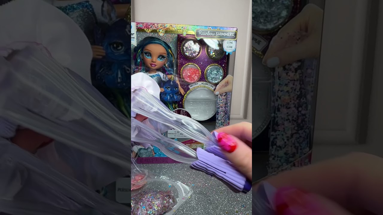 NEW Rainbow High Shimmer Slime Doll 🤩 #asmrshorts #rainbowhigh #slimeasmr #toyunboxing #slime