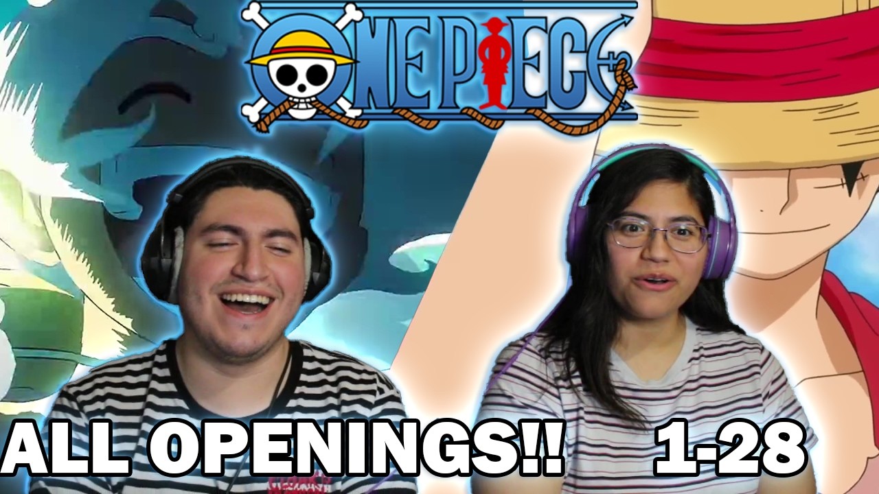 WE REACTED TO AND RANKED ALL ONE PIECE OPENINGS (1-28)!!!