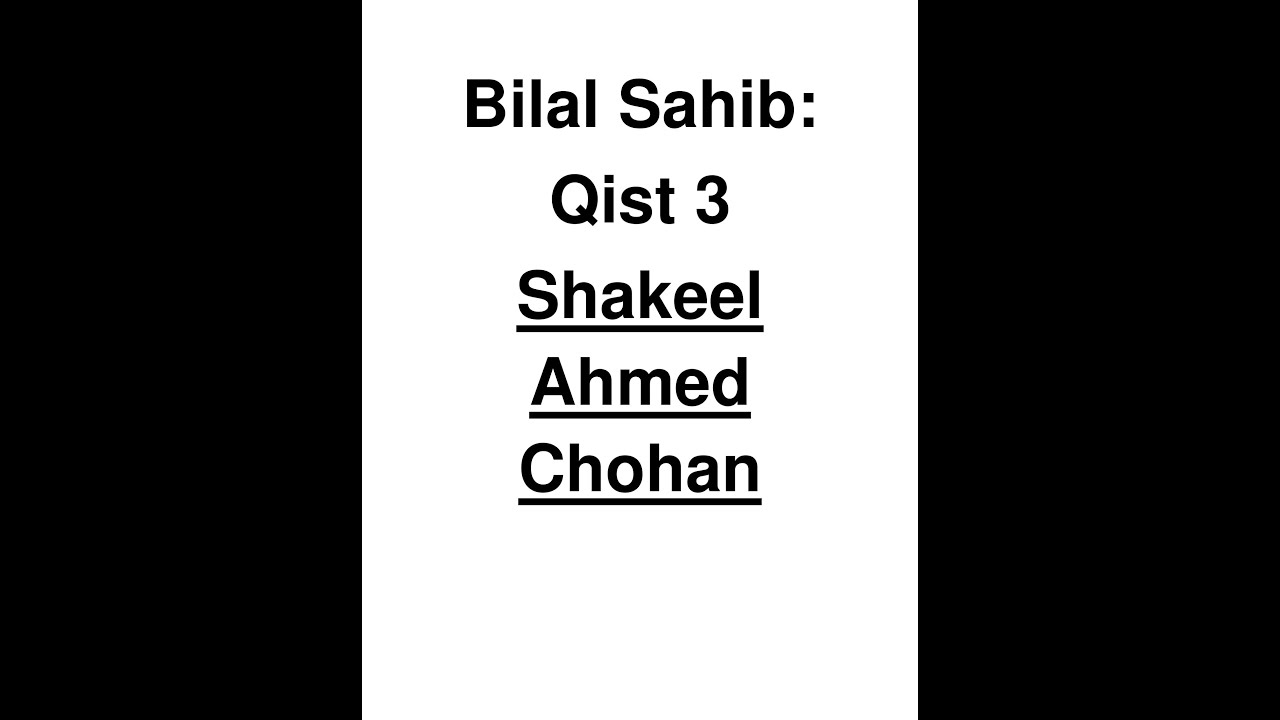 Urdu novel | Bilal Sahib | Qist 3 | Shakeel Ahmed Chohan