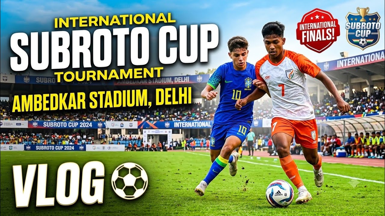 Subroto cup, international football tournament at Ambedkar stadium, New Delhi 📍 | Football