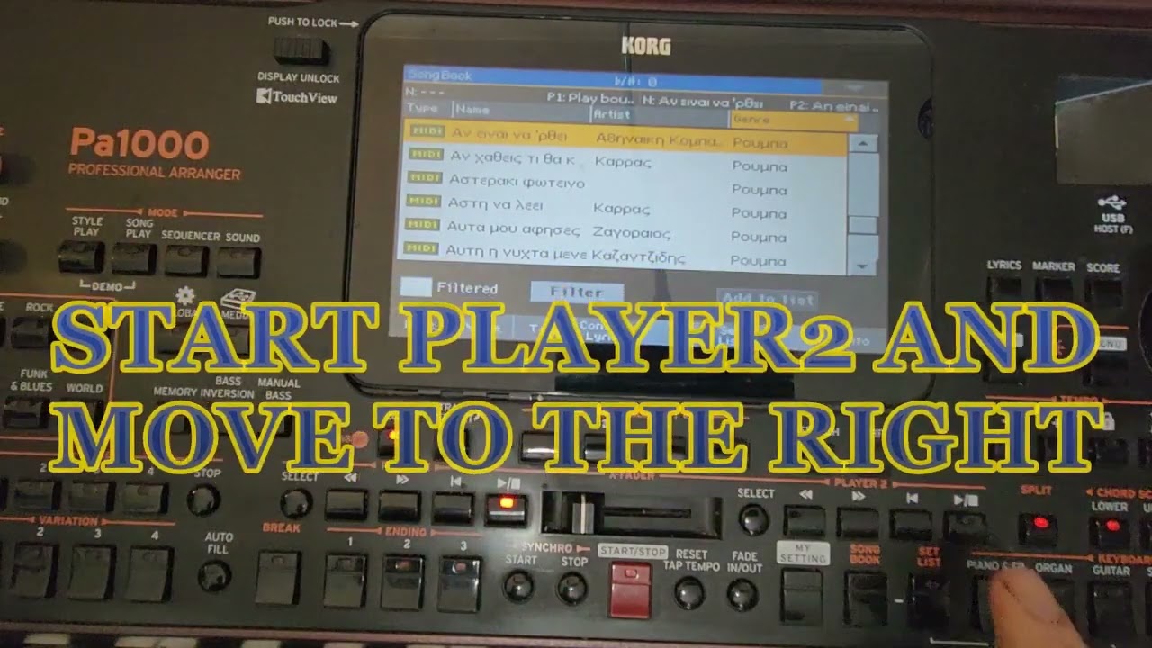 HOW TO MIX SONGS USING KORG PA 1000