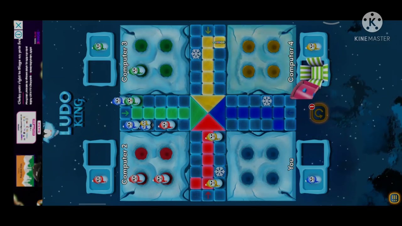 online Ludo king 🎲 new theme🎲 4 player Ludp king🎲1st winner🏆🎉🏆#ludoking
