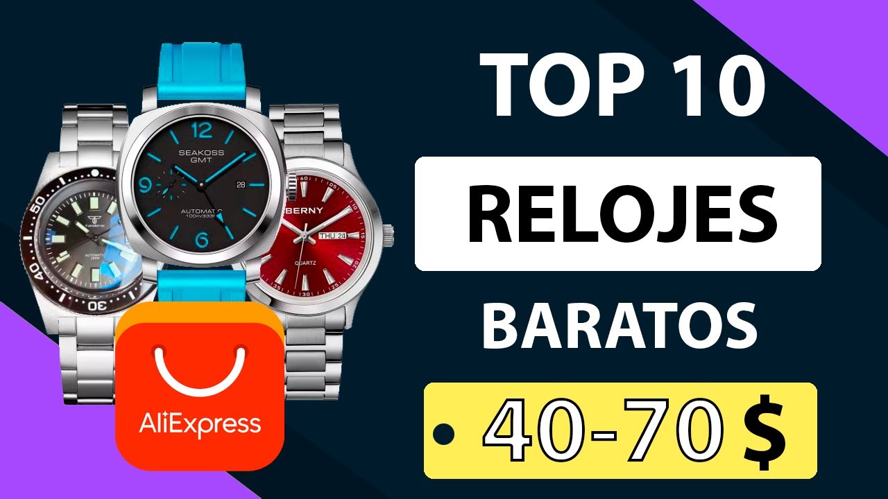 TOP 10 Relojes baratos de Aliexpress | Review 4K en español