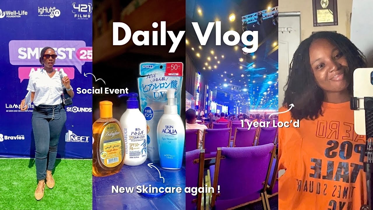 Vlog🍀 | one year Loc’d ✨ | Social media festival | more sunscreen !!! And more ….