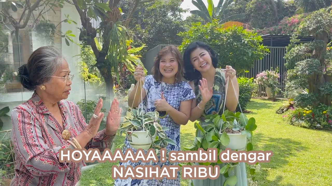 Lihat tanaman sambil dengar nasihat Ribu .... #Mamitoko